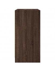 Mobile con Ante in Vetro Rovere Marrone 68x37x75,5 cm 2