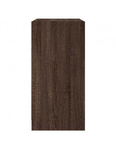 Mobile con Ante in Vetro Rovere Marrone 68x37x75,5 cm