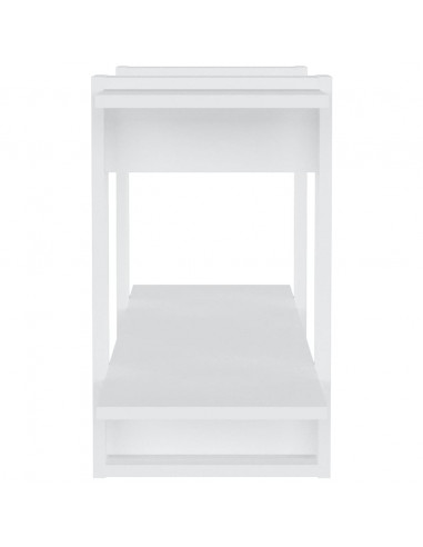 Libreria Bianca 100x30x51 cm in Legno Multistrato