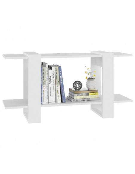 Libreria Bianca 100x30x51 cm in Legno Multistrato