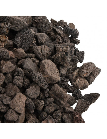 Rocce Vulcaniche 25 kg Nere 1-2 cm