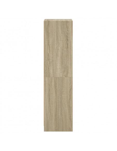 Credenza con Anta in Vetro Rovere Sonoma 35x37x142 cm