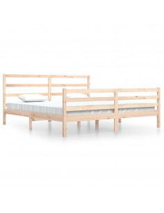 Giroletto in Legno Massello di Pino 200x200 cm 2