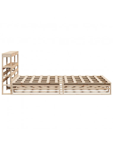 Giroletto con Testiera 140x190 cm in Legno Massello di Pino