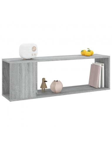 Mobile TV Grigio Sonoma 100x24x32 cm in Legno Multistrato