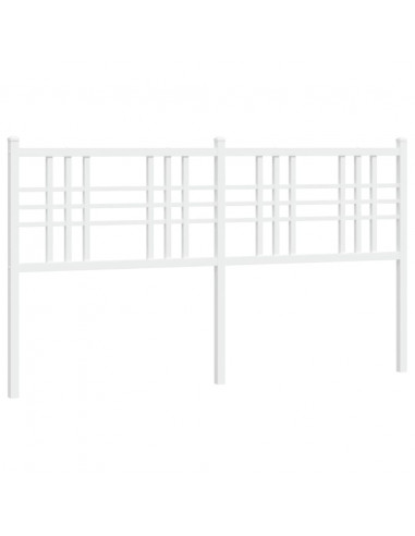 Testiera in Metallo Bianco 160 cm