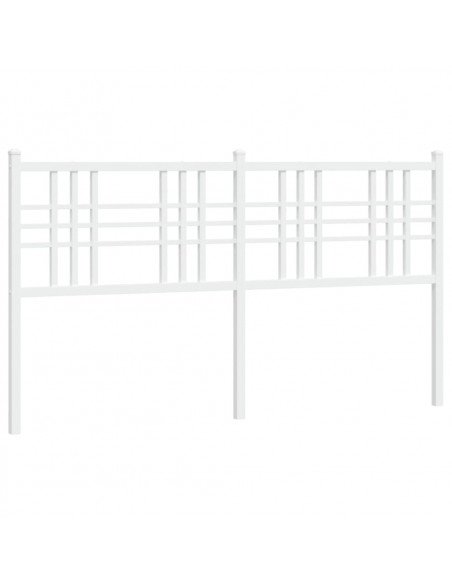 Testiera in Metallo Bianco 160 cm