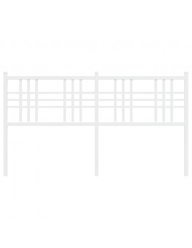 Testiera in Metallo Bianco 160 cm