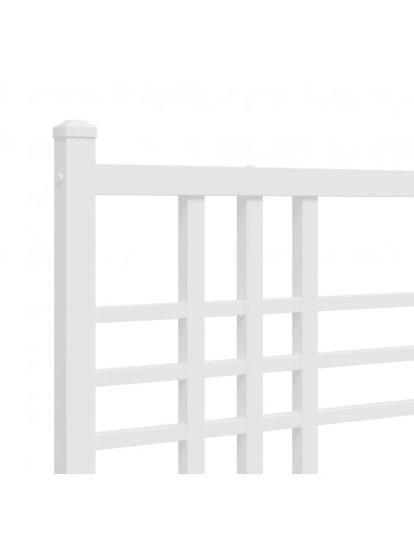 Testiera in Metallo Bianco 160 cm