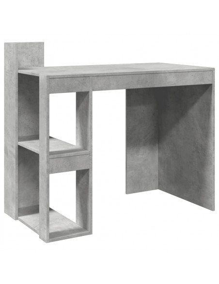 Scrivania Grigio Cemento 103,5x56,5x94 cm in Legno Multistrato