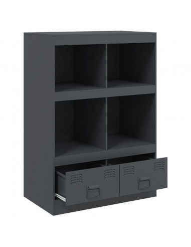 Credenza Antracite 67x39x95 cm in Acciaio