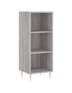 Credenza Grigio Sonoma 34,5x32,5x90 cm in Legno Multistrato 2