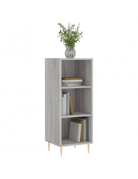 Credenza Grigio Sonoma 34,5x32,5x90 cm in Legno Multistrato