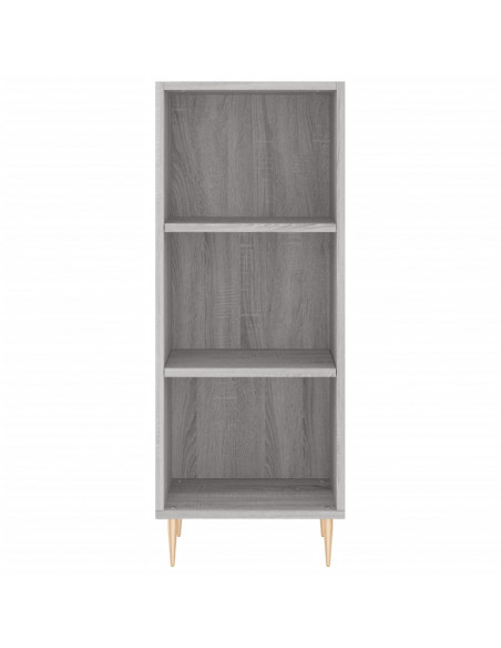 Credenza Grigio Sonoma 34,5x32,5x90 cm in Legno Multistrato