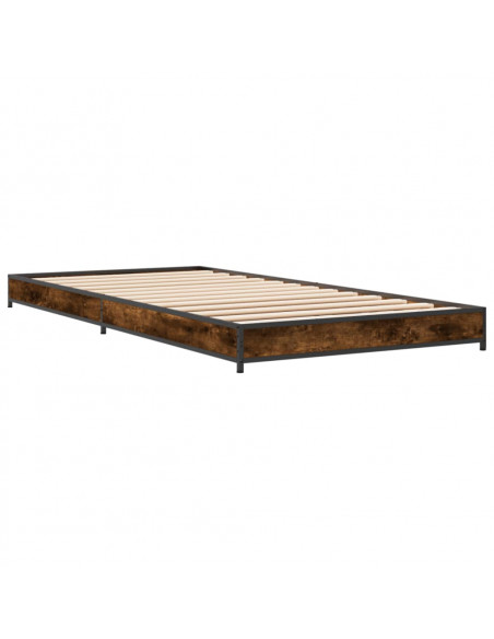 Giroletto Rovere Fumo 90x190 cm in Legno Multistrato e Metallo
