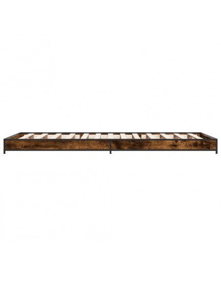 Giroletto Rovere Fumo 90x190 cm in Legno Multistrato e Metallo