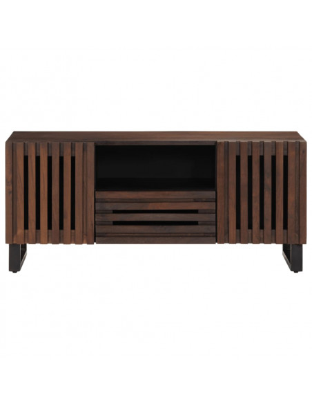 Mobile Porta TV Marrone 100x34x46 cm in Legno di Mango