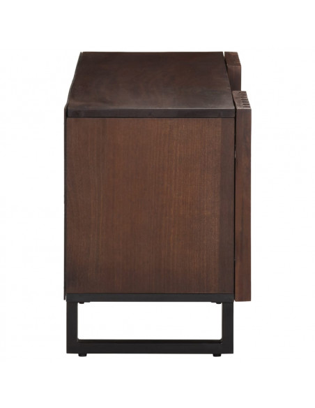 Mobile Porta TV Marrone 100x34x46 cm in Legno di Mango