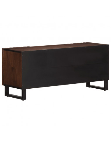 Mobile Porta TV Marrone 100x34x46 cm in Legno di Mango