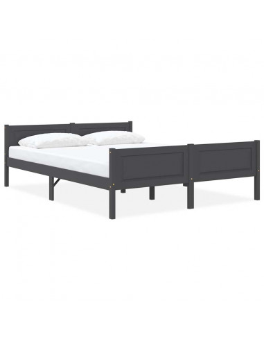 Giroletto Grigio in Legno Massello di Pino 140x200 cm