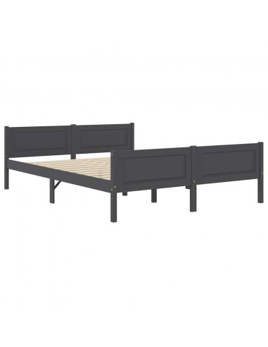 Giroletto Grigio in Legno Massello di Pino 140x200 cm