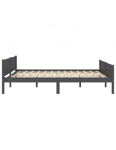 Giroletto Grigio in Legno Massello di Pino 140x200 cm