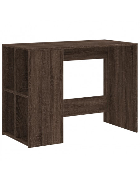 Scrivania Rovere Marrone 102x50x75 cm in Legno Multistrato