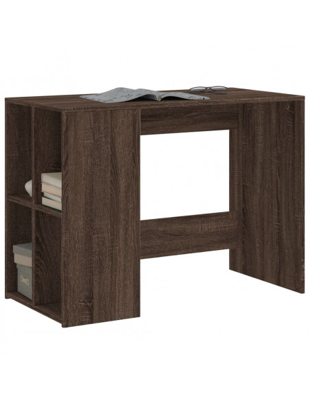 Scrivania Rovere Marrone 102x50x75 cm in Legno Multistrato
