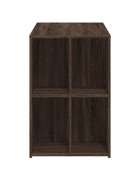 Scrivania Rovere Marrone 102x50x75 cm in Legno Multistrato