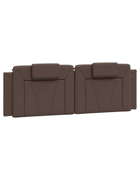 Cuscino Testiera Marrone 160 cm in Similpelle