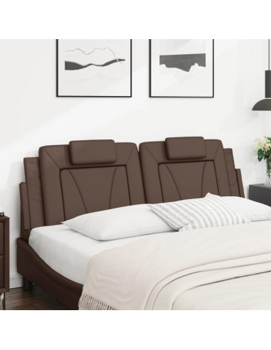 Cuscino Testiera Marrone 160 cm in Similpelle
