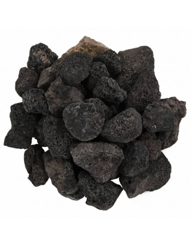 Rocce Vulcaniche 25 kg Nere 3-5 cm