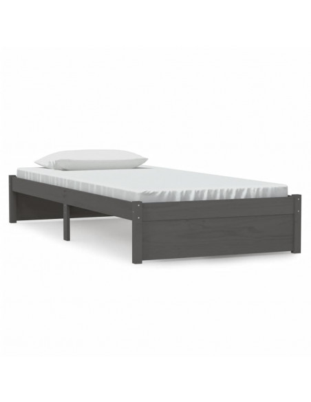 Giroletto Grigio in Legno Massello 90x200 cm