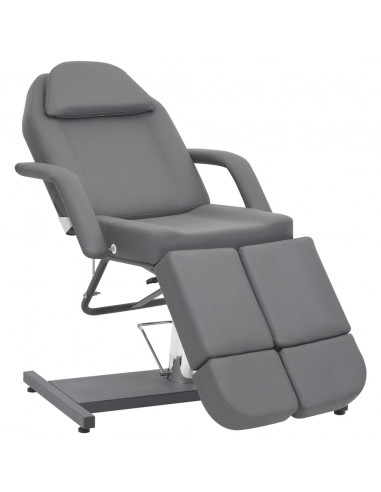 Poltrona da Estetista in Similpelle Grigia 180x62x78 cm