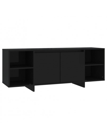 Mobile Porta TV Nero 130x35x50 cm in Truciolato
