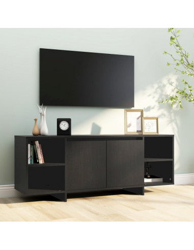 Mobile Porta TV Nero 130x35x50 cm in Truciolato