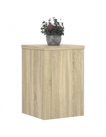 Supporti per Piante 2 pz Rovere 25x25x35 cm in Multistrato