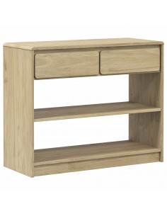 Tavolo Consolle SAUDA Rovere 89,5x36,5x73cm Legno Massello Pino 2