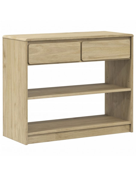 Tavolo Consolle SAUDA Rovere 89,5x36,5x73cm Legno Massello Pino