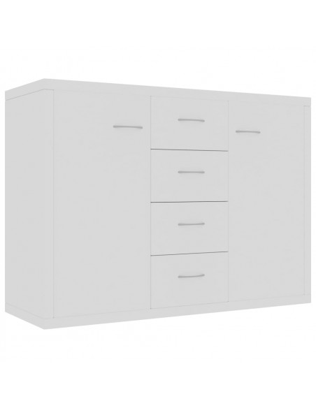 Credenza Bianca 88x30x65 cm in Legno Multistrato