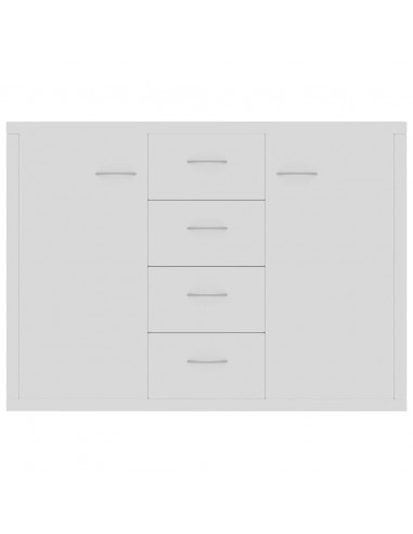 Credenza Bianca 88x30x65 cm in Legno Multistrato