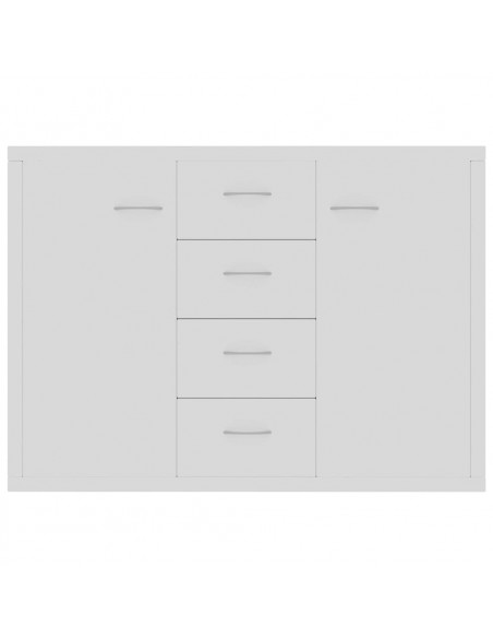 Credenza Bianca 88x30x65 cm in Legno Multistrato