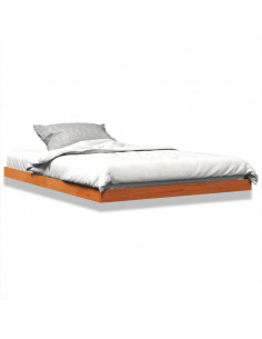 Giroletto Marrone Cera 140x190 cm in Legno Massello di Pino 2