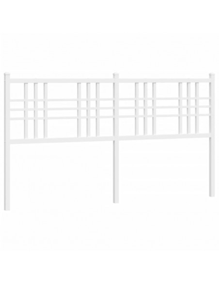 Testiera in Metallo Bianco 150 cm