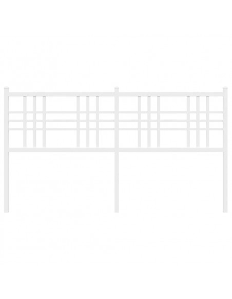 Testiera in Metallo Bianco 150 cm