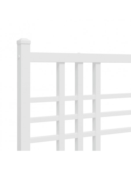 Testiera in Metallo Bianco 150 cm