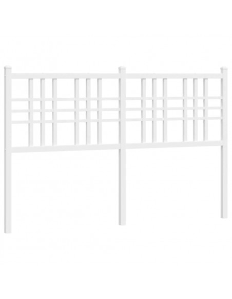Testiera in Metallo Bianco 137 cm