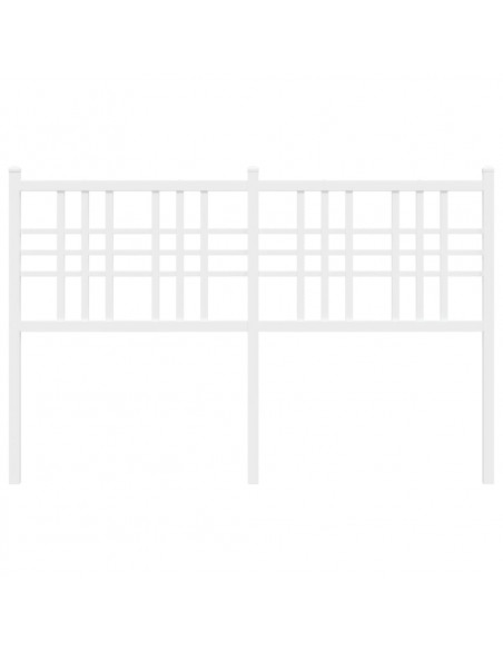 Testiera di Ricambio in Metallo Bianco 137 cm