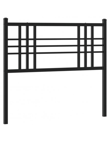 Testiera in Metallo Nero 90 cm