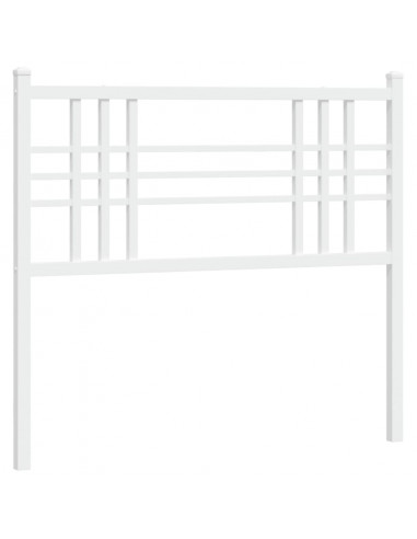 Testiera in Metallo Bianco 100 cm